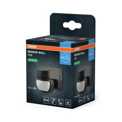 Osram - Zewnętrzny podczerwony czujnik ruchu 230V IP44 czarny