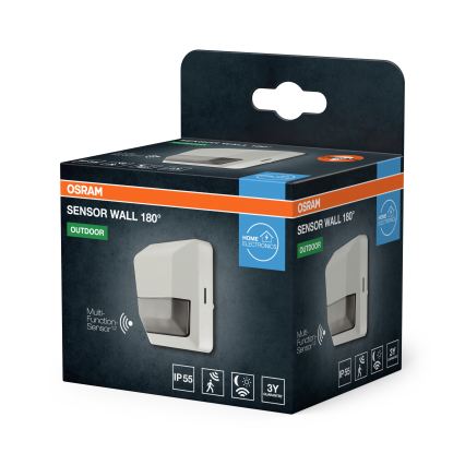 Osram - Zewnętrzny podczerwony czujnik ruchu 230V IP55 biały