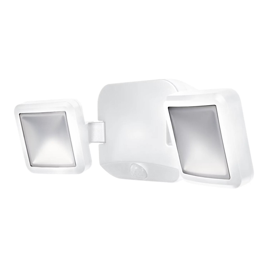 Osram - Zewnętrzny reflektor ścienny LED z czujnikiem BATTERY 2xLED/5W/4xD IP54
