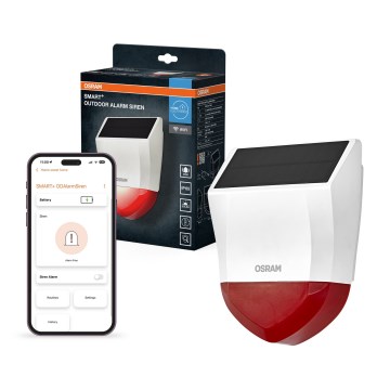 Osram - Zewnętrzny solarny alarm SMART+ 5V IP65 Wi-Fi