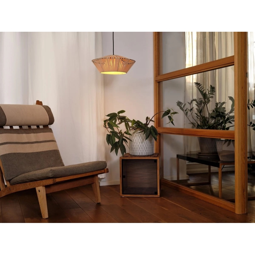 Osram - Żyrandol na lince DECOR STRIPES 1xE27/10W/230V śr. 40,5 cm beżowy