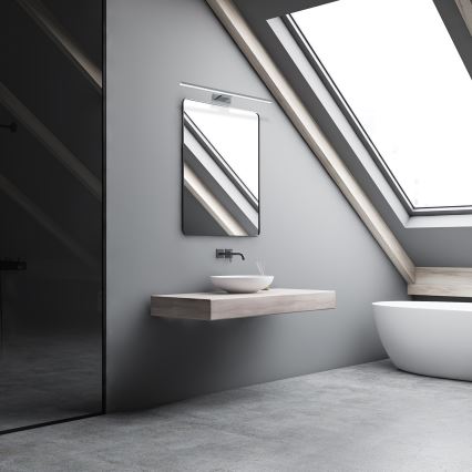 Oświetlenie łazienkowe do lustra SHINE LED/13,8W/230V 60 cm IP44 chrom błyszczący