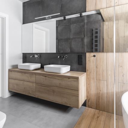 Oświetlenie łazienkowe do lustra SHINE LED/13,8W/230V 60 cm IP44 chrom błyszczący