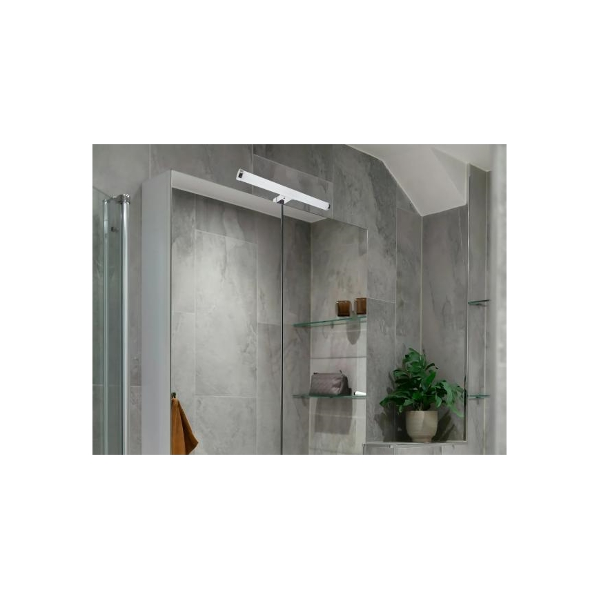 Oświetlenie łazienkowe LED do lustra 8W/230V 30 cm IP44 chrom błyszczący