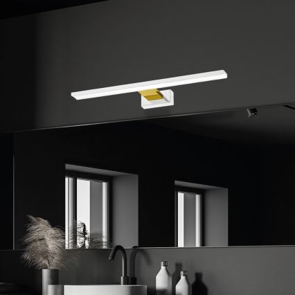 Oświetlenie łazienkowe LED do lustra SHINE LED/13,8W/230V IP44 białe/złote