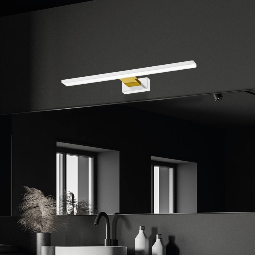 Oświetlenie łazienkowe LED do lustra SHINE LED/13,8W/230V IP44 białe/złote