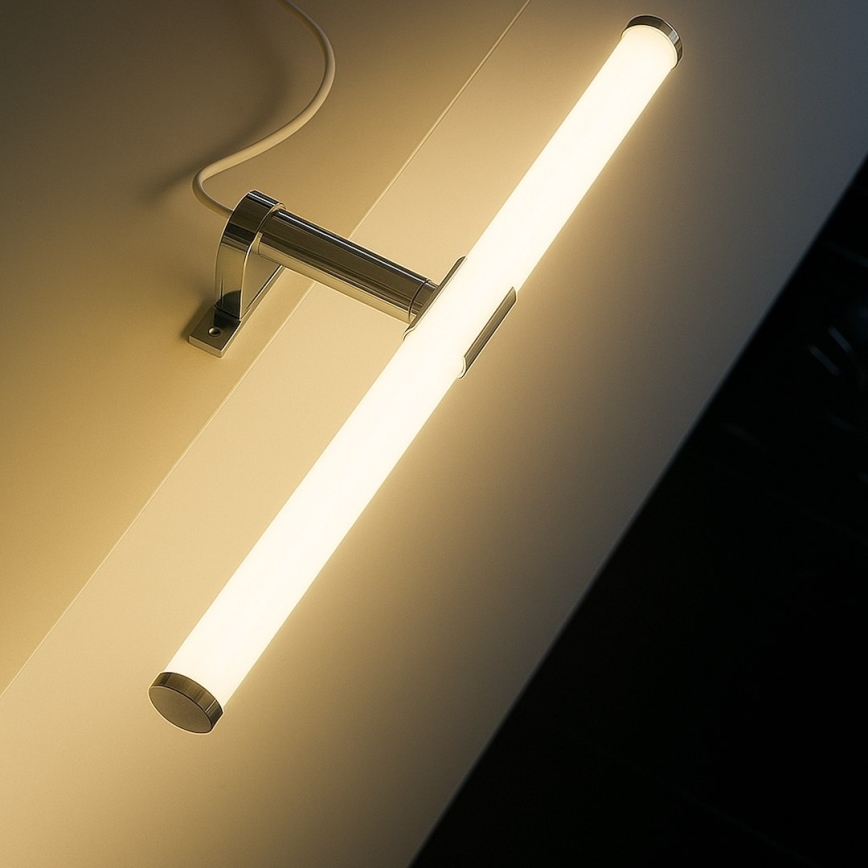Oświetlenie LED do lustra łazienkowego 2 w 1 APA LED/6W/230V 40 cm IP44 błyszczący chrom