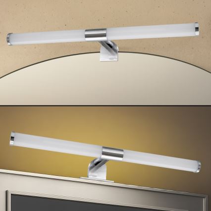 Oświetlenie LED do lustra łazienkowego 2 w 1 APA LED/6W/230V 40 cm IP44 błyszczący chrom