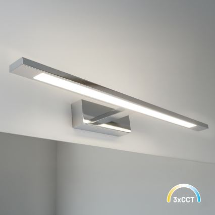 Oświetlenie łazienkowe do lustra KLIMT LED/12W/230V 3000/4000/6000K 60 cm IP44 chrom błyszczący