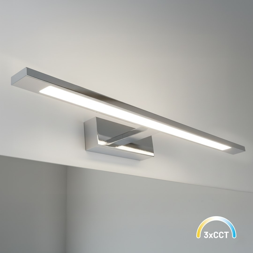 Oświetlenie łazienkowe do lustra KLIMT LED/12W/230V 3000/4000/6000K 60 cm IP44 chrom błyszczący