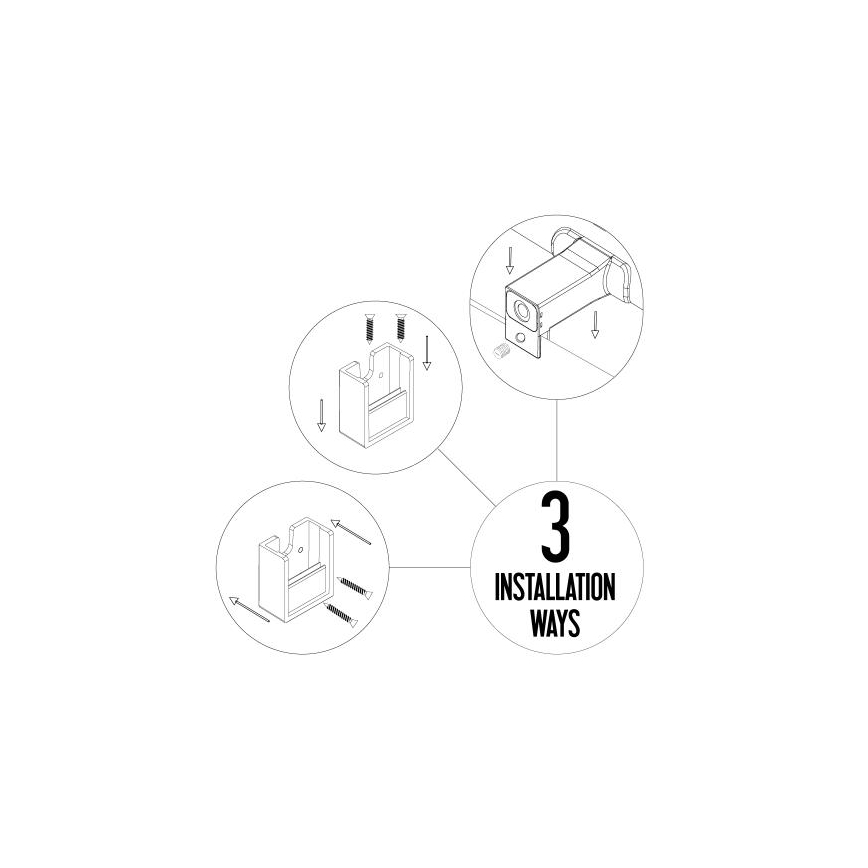 Oświetlenie LED do lustra łazienkowego LED/10W/230V 45 cm IP44 czarne