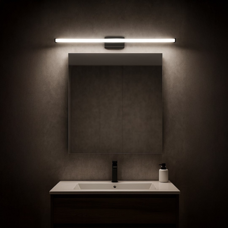 Oświetlenie LED do lustra łazienkowego MIRORE LED/10W/230V 60 cm IP44 czarne
