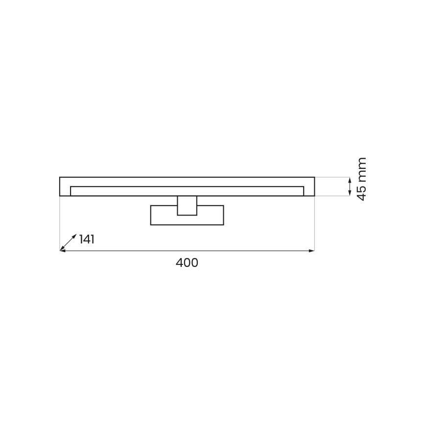 Oświetlenie LED do lustra łazienkowego MIRORE LED/8W/230V 40 cm IP44 białe