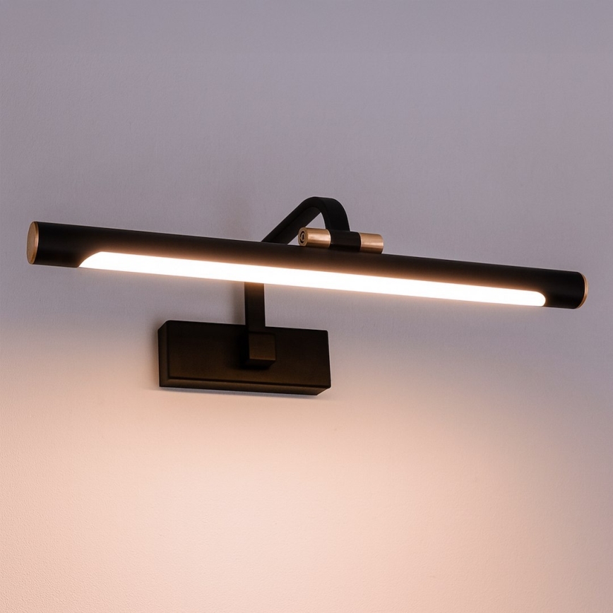 Oświetlenie LED do lustra łazienkowego VINCI LED/12W/230V 40 cm IP44 czarne