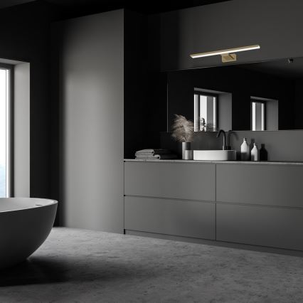 Oświetlenie lustra do łazienki LED SHINE/13,8W/230V 60 cm IP44 mosiądz