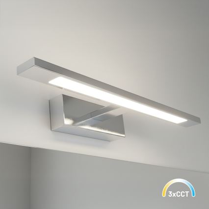 LED Oświetlenie łazienkowe do lustra KLIMT LED/8W/230V 3000/4000/6000K 40 cm IP44 błyszczący chrom