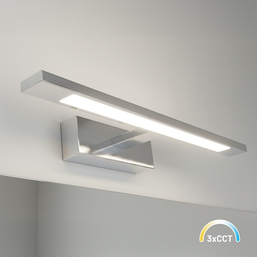 LED Oświetlenie łazienkowe do lustra KLIMT LED/8W/230V 3000/4000/6000K 40 cm IP44 błyszczący chrom