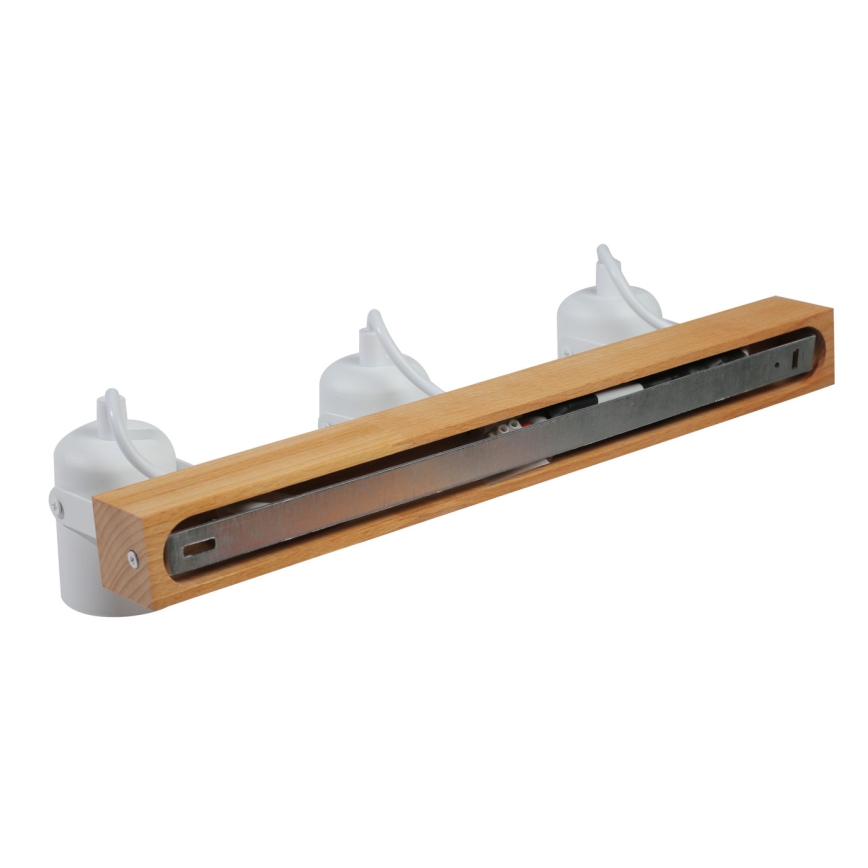 Oświetlenie punktowe 3xGU10/50W/230V buk/białe