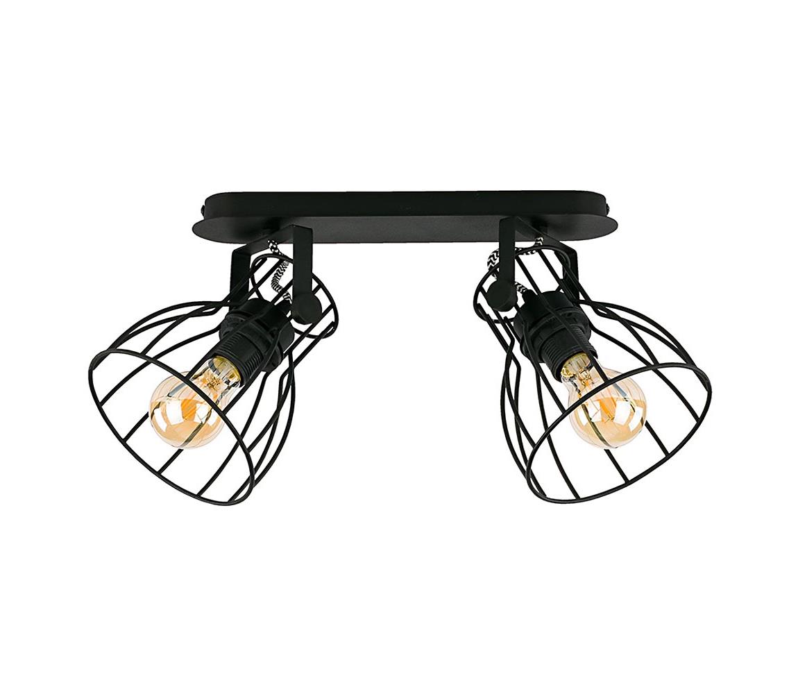 Oświetlenie punktowe ALANO BLACK 2xE27/60W/230V