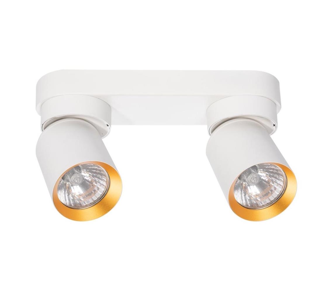 Oświetlenie punktowe ANDY 2xGU10/8W/230V białe/złote