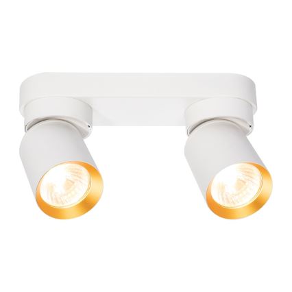 Oświetlenie punktowe ANDY 2xGU10/8W/230V białe/złote