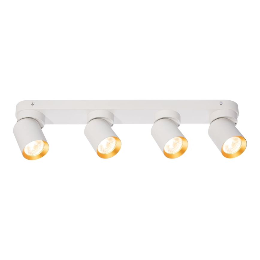Oświetlenie punktowe ANDY 4xGU10/8W/230V białe/złote