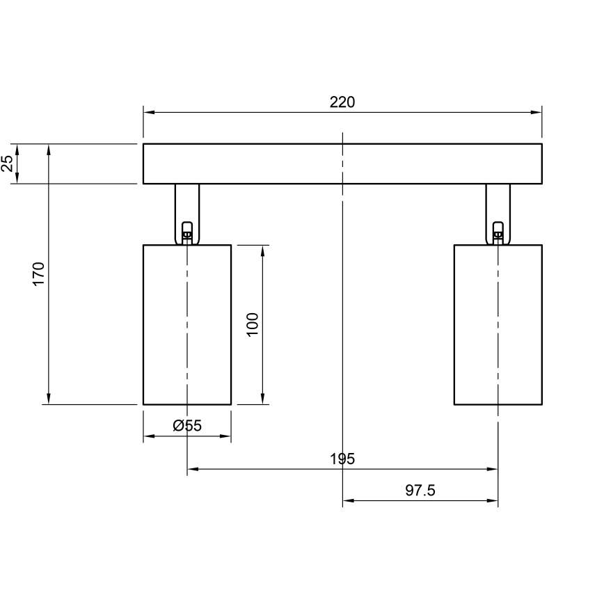 Oświetlenie punktowe ANGIE 4xGU10/35W/230V biały