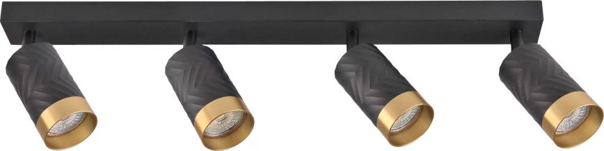 Oświetlenie punktowe ARRAS 4xGU10/10W/230V czarne