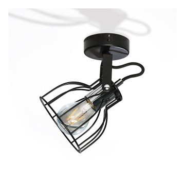 Oświetlenie punktowe AUSTIN 1xE27/60W/230V czarny