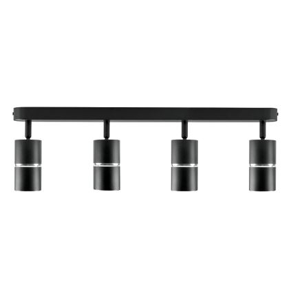 Oświetlenie punktowe BAMBOO 4xGU10/10W/230V czarne