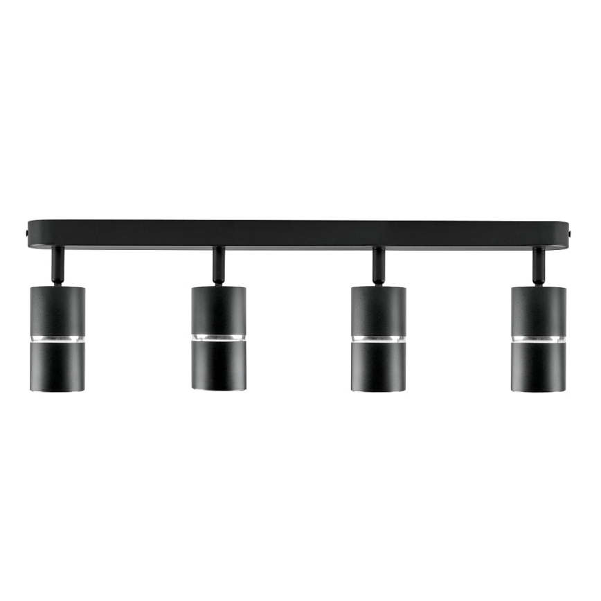 Oświetlenie punktowe BAMBOO 4xGU10/10W/230V czarne