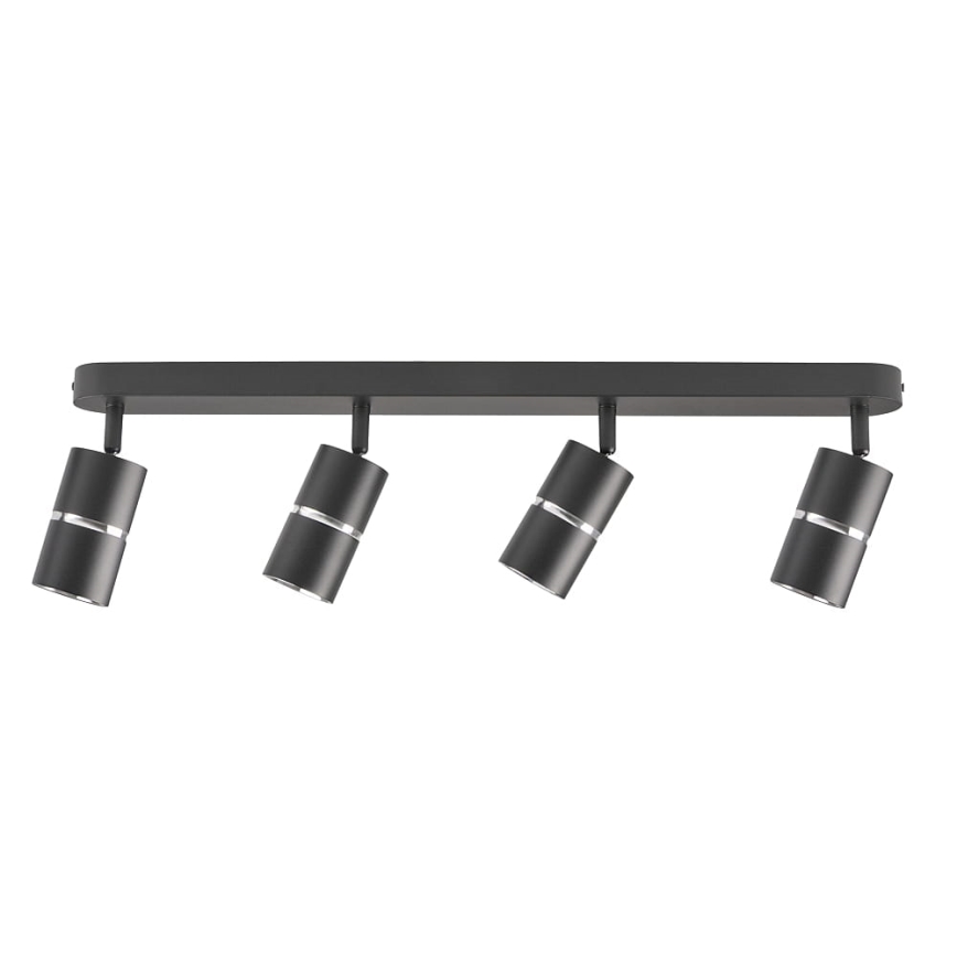 Oświetlenie punktowe BAMBOO 4xGU10/10W/230V czarne
