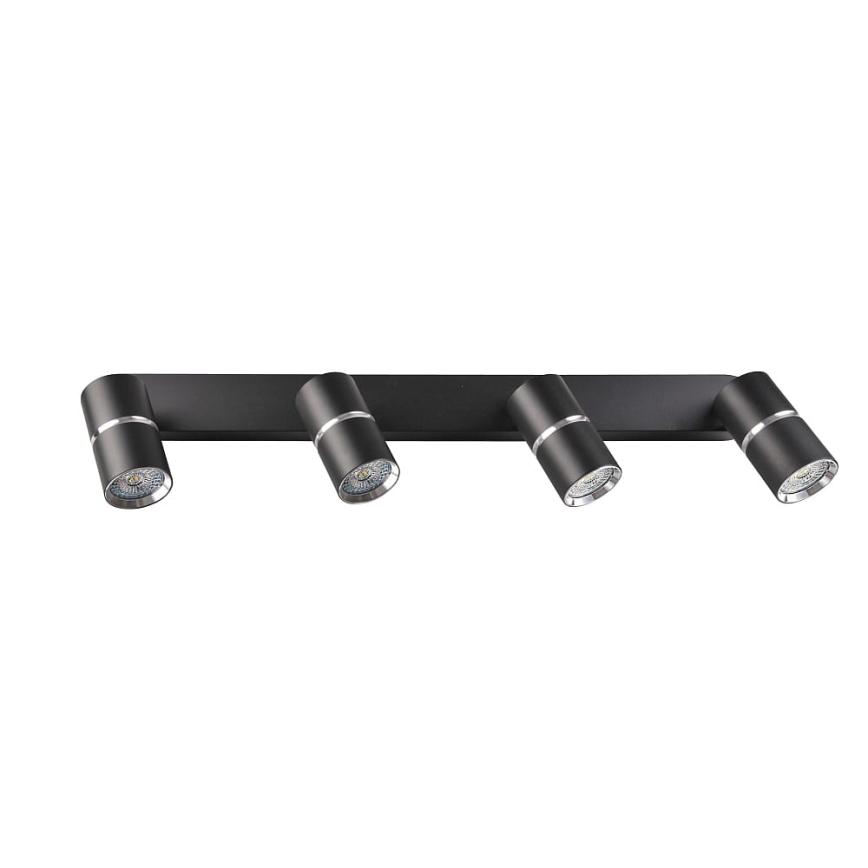 Oświetlenie punktowe BAMBOO 4xGU10/10W/230V czarne