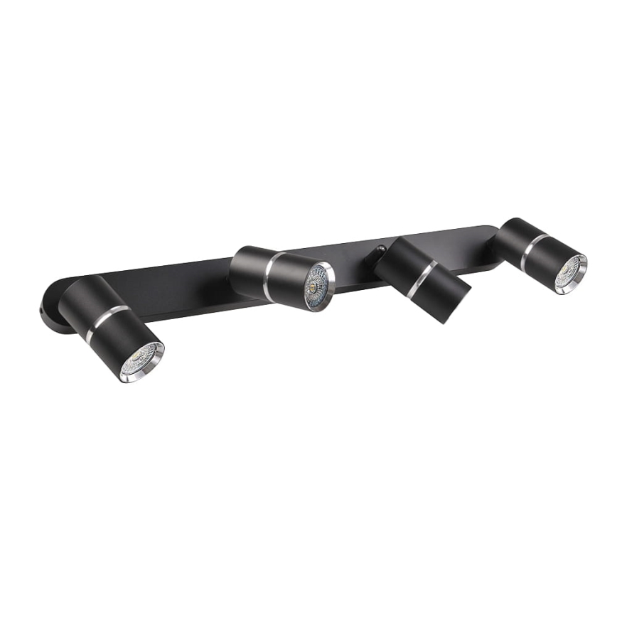 Oświetlenie punktowe BAMBOO 4xGU10/10W/230V czarne