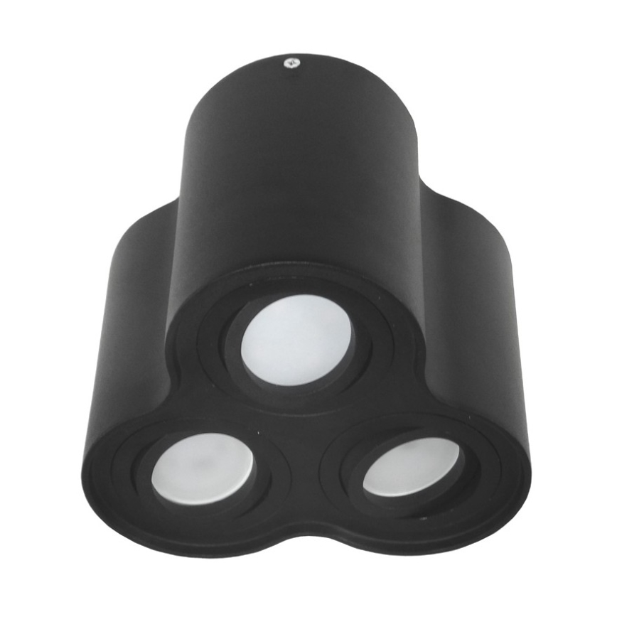 Oświetlenie punktowe BAROCO 3xGU10/30W/230V czarne