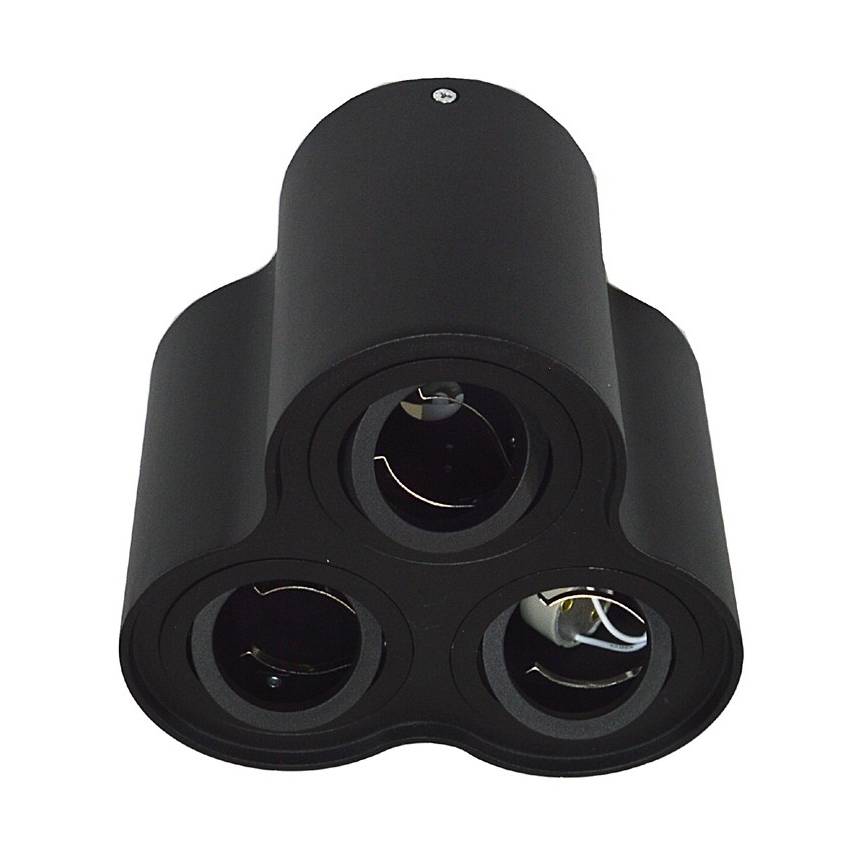 Oświetlenie punktowe BAROCO 3xGU10/30W/230V czarne