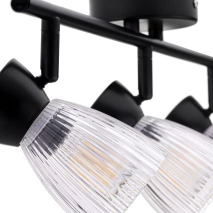 Oświetlenie punktowe BEST 3xE14/40W/230V czarne