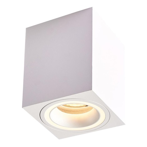 Oświetlenie punktowe BIMA 1xGU10/25W/230V kwadrat biały