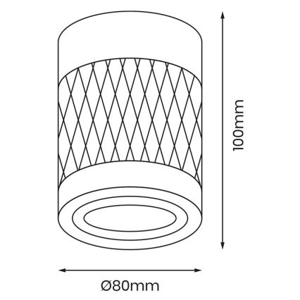 Oświetlenie punktowe BIMA 1xGU10/25W/230V okrągły biały