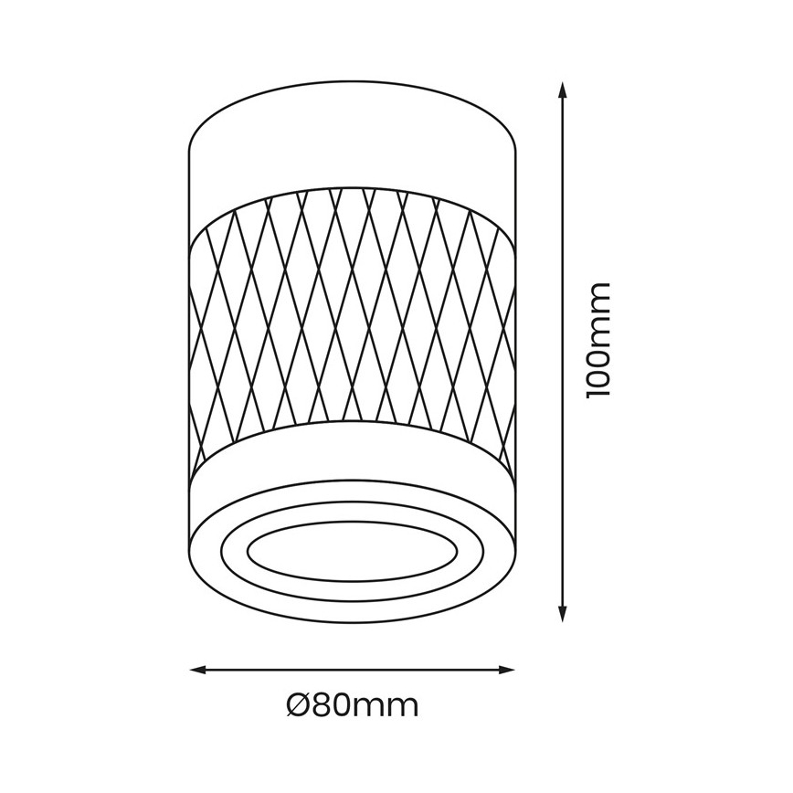 Oświetlenie punktowe BIMA 1xGU10/25W/230V okrągły biały