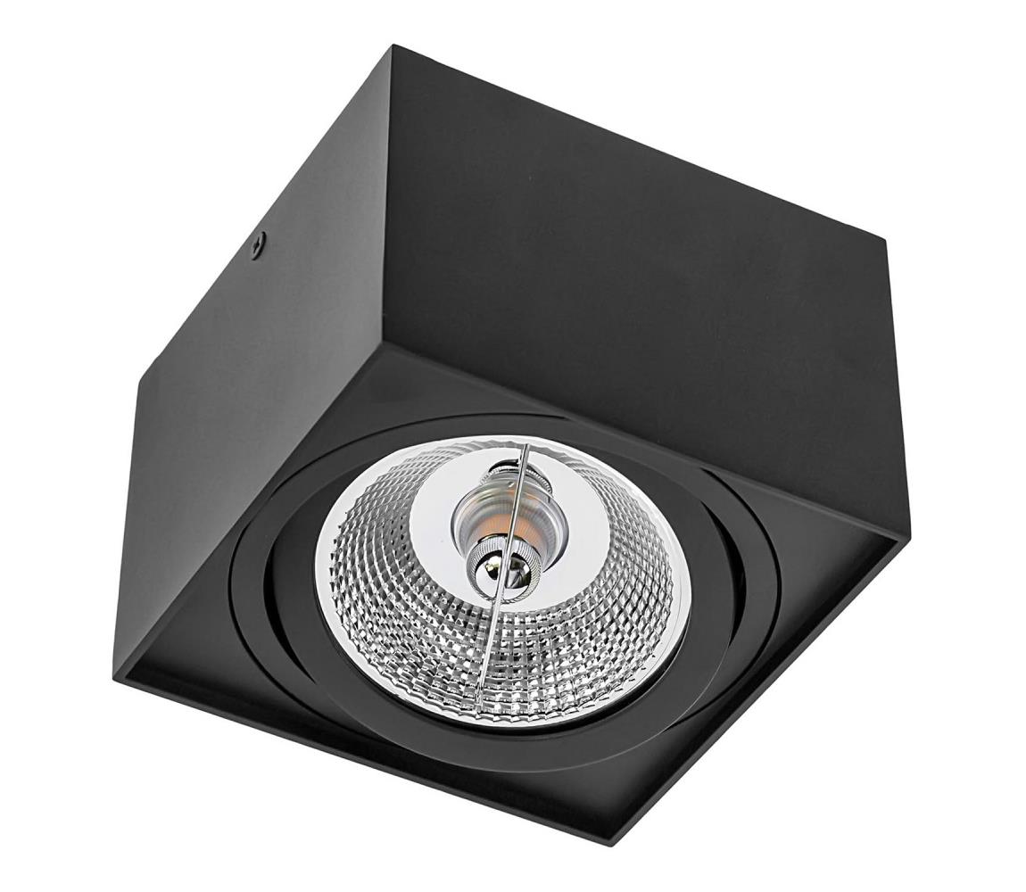Oświetlenie punktowe CHLOE AR111 1xGU10/50W/230V kanciasty czarny