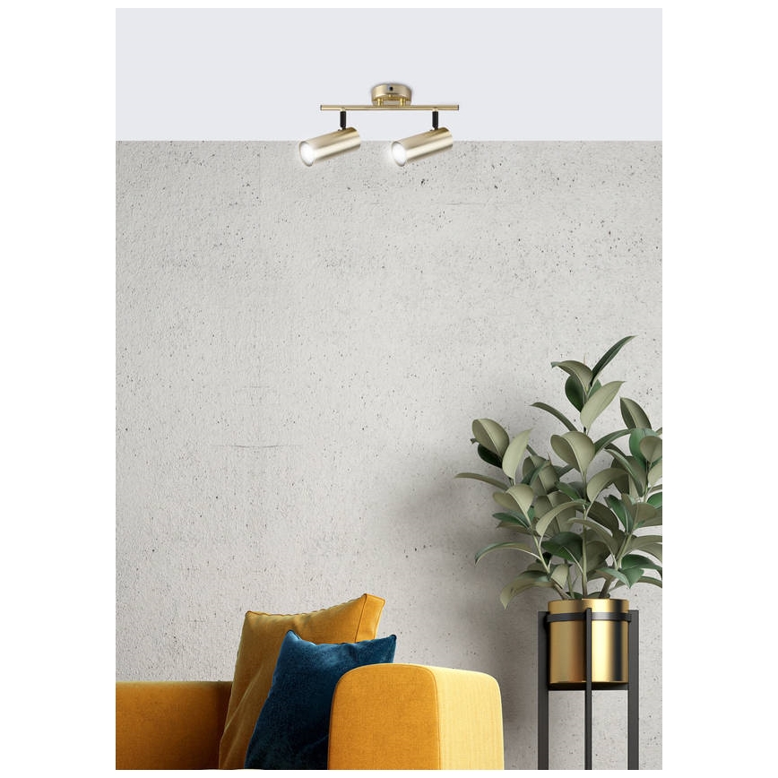 Oświetlenie punktowe COLLY 2xGU10/15W/230V złote