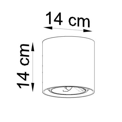 Oświetlenie punktowe CULLO 1xGU10/40W/230V