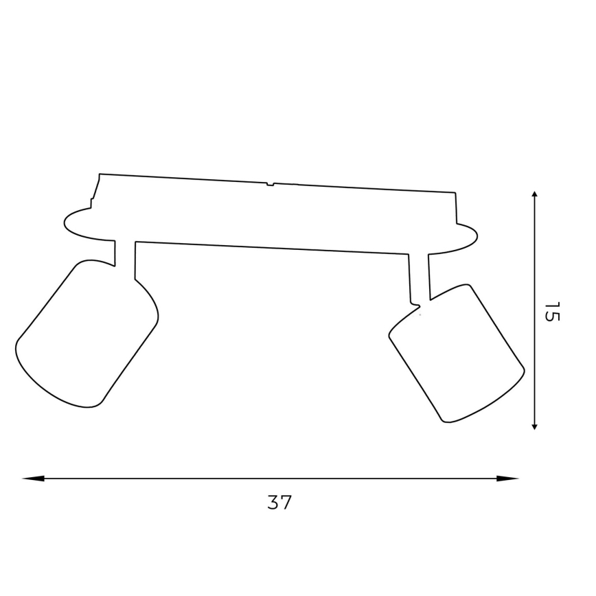 Oświetlenie punktowe DEMIA 2xGU10/8W/230V biały