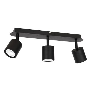 Oświetlenie punktowe DEMIA 3xGU10/8W/230V czarny