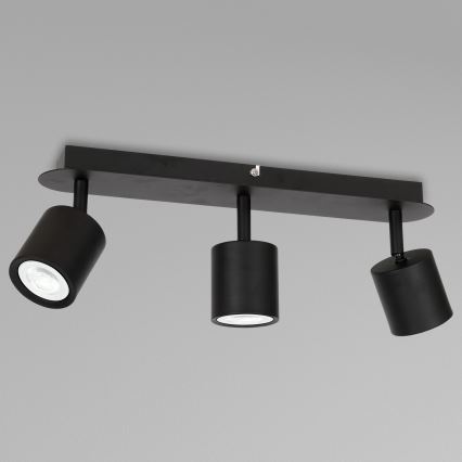 Oświetlenie punktowe DEMIA 3xGU10/8W/230V czarny