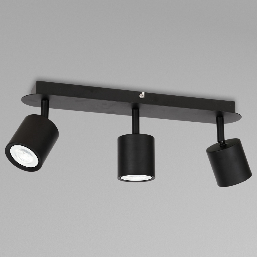 Oświetlenie punktowe DEMIA 3xGU10/8W/230V czarny