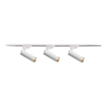 Oświetlenie punktowe do systemu szynowego FADO 3xGU10/10W/230V + 1 m system szynowy białe