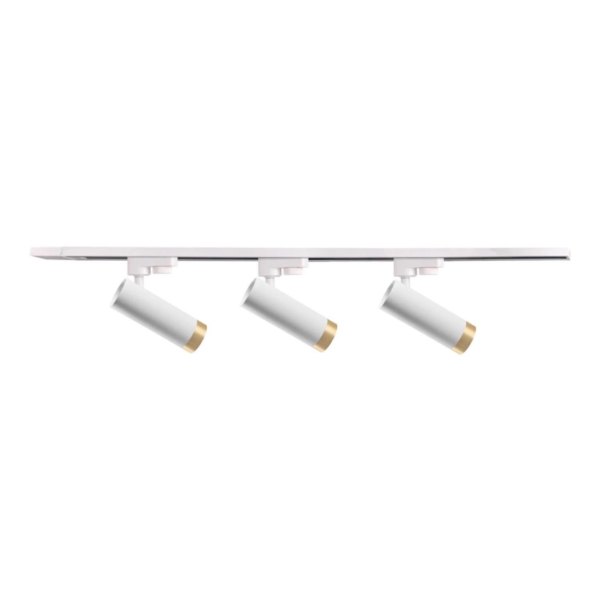Oświetlenie punktowe do systemu szynowego FADO 3xGU10/10W/230V + 1 m system szynowy białe