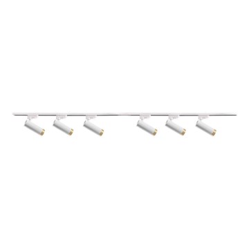Oświetlenie punktowe do systemu szynowego FADO 6xGU10/10W/230V + 2x1 m system szynowy białe